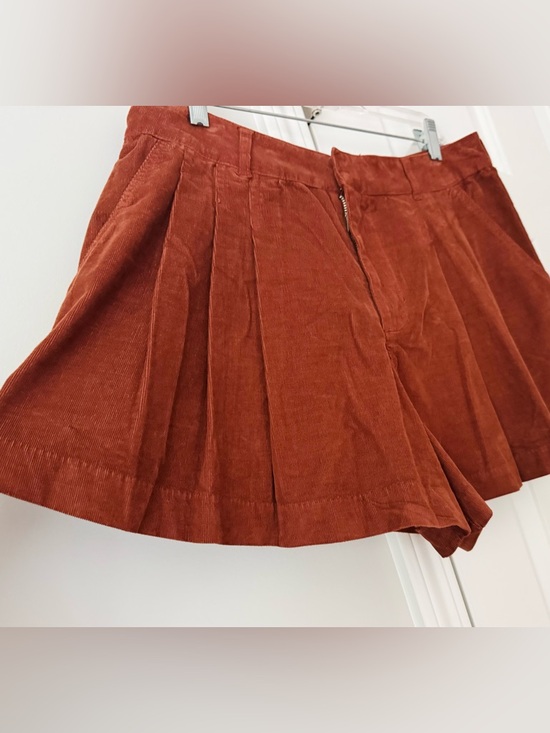 Anthropologie Pilcro Corduroy Pleated Skirty Shorts, Size 30 - Picture 8 of 14